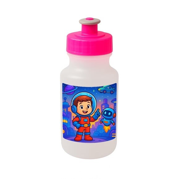 Garrafinha Squeeze Personalizada Futurismo Infantil