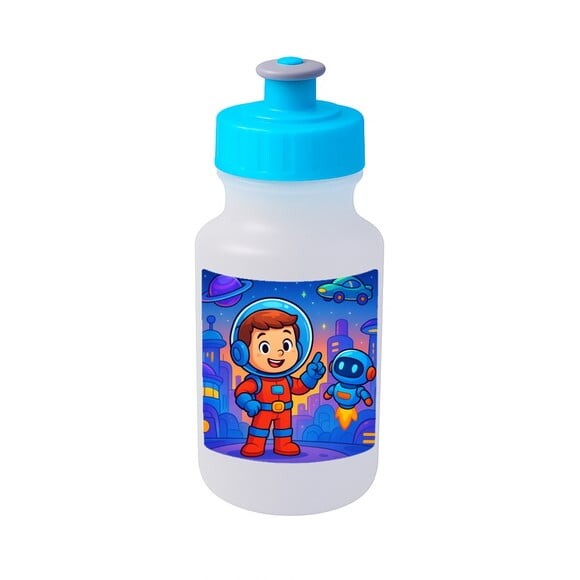 Garrafinha Squeeze Personalizada Futurismo Infantil