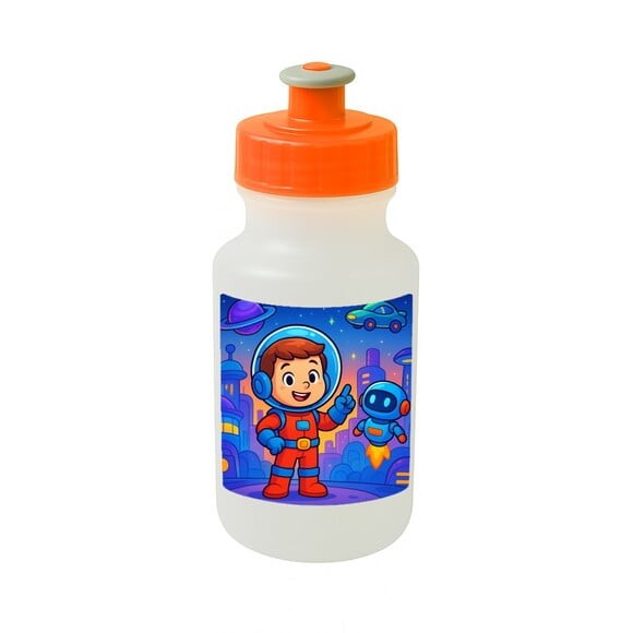 Garrafinha Squeeze Personalizada Futurismo Infantil