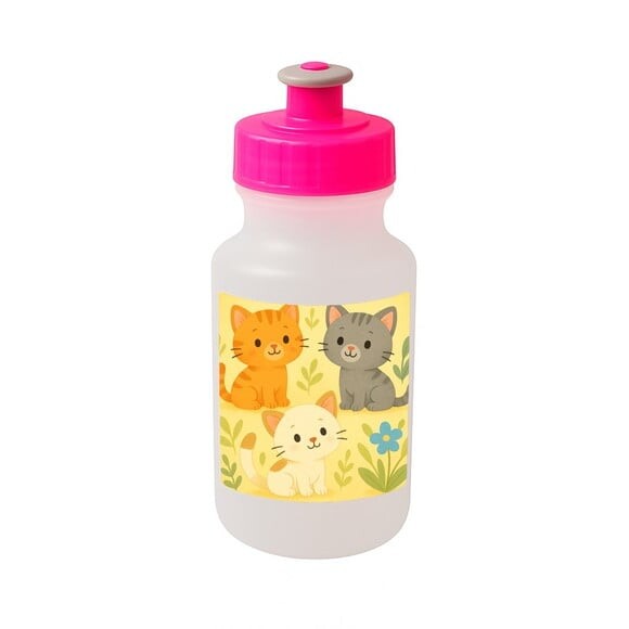 Garrafinha Squeeze Personalizada Gatinhos