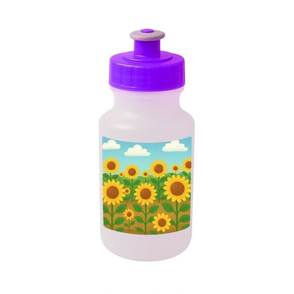 Garrafinha Squeeze Personalizada Girassóis