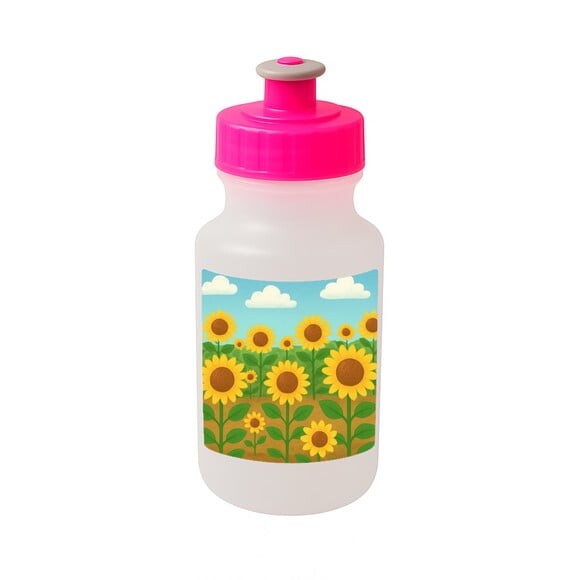 Garrafinha Squeeze Personalizada Girassóis
