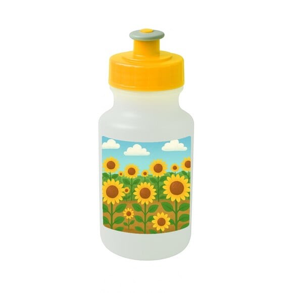 Garrafinha Squeeze Personalizada Girassóis