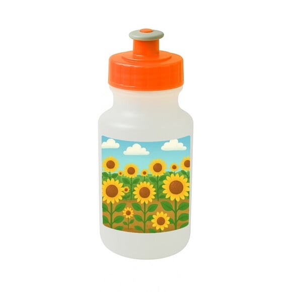 Garrafinha Squeeze Personalizada Girassóis