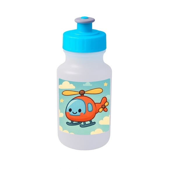 Garrafinha Squeeze Personalizada Helicóptero