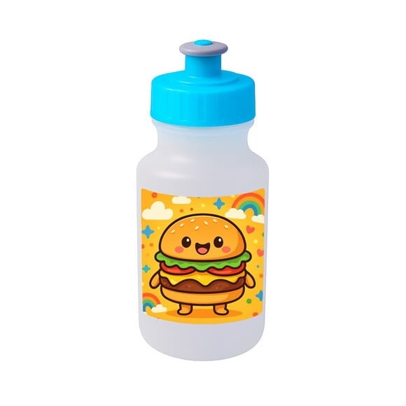 Garrafinha Squeeze Personalizada Hambúrguer Divertido
