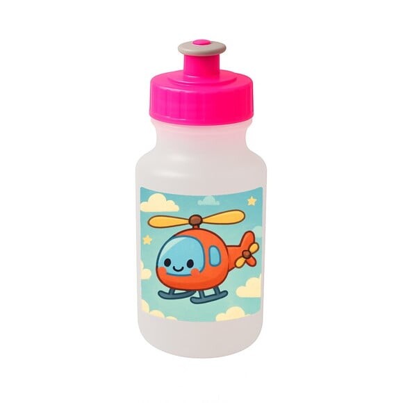 Garrafinha Squeeze Personalizada Helicóptero