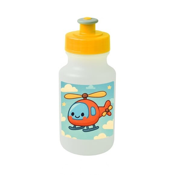 Garrafinha Squeeze Personalizada Helicóptero