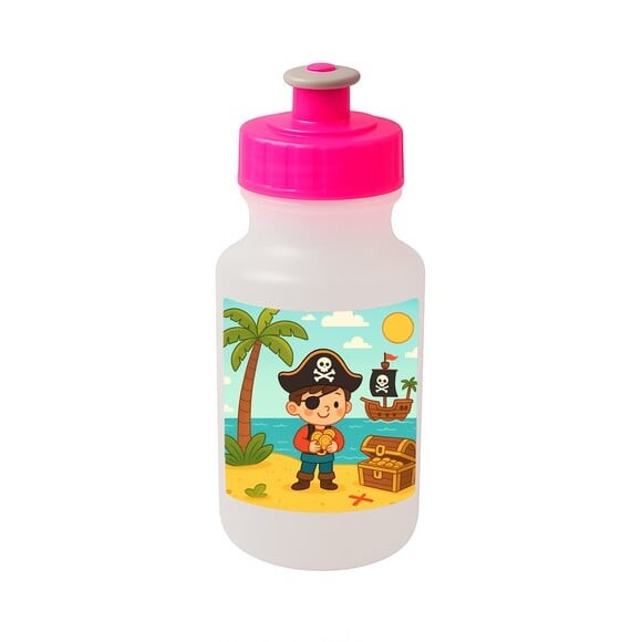 Garrafinha Squeeze Personalizada Ilha Pirata