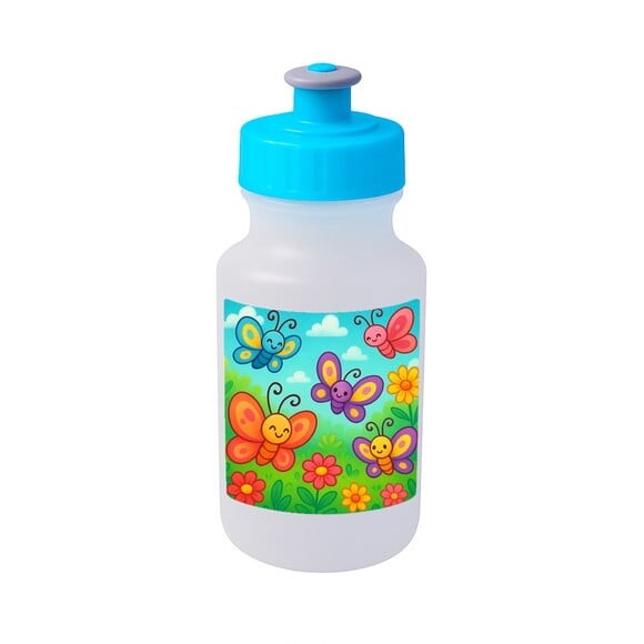 Garrafinha Squeeze Personalizada Jardim das Borboletas