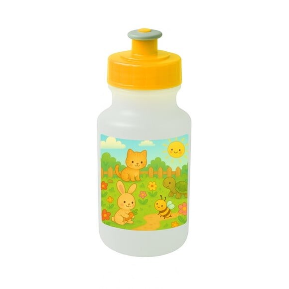 Garrafinha Squeeze Personalizada Jardim dos Bichinhos