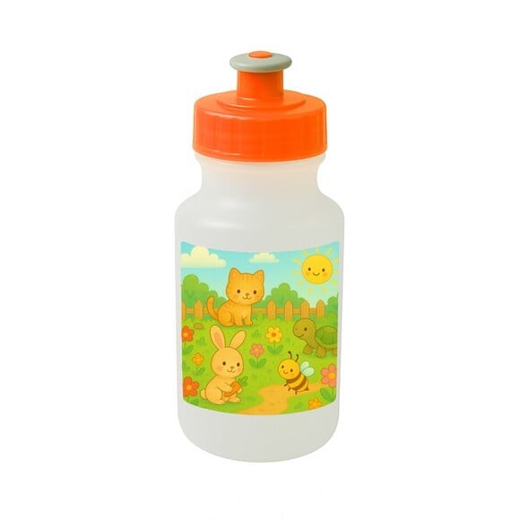 Garrafinha Squeeze Personalizada Jardim dos Bichinhos