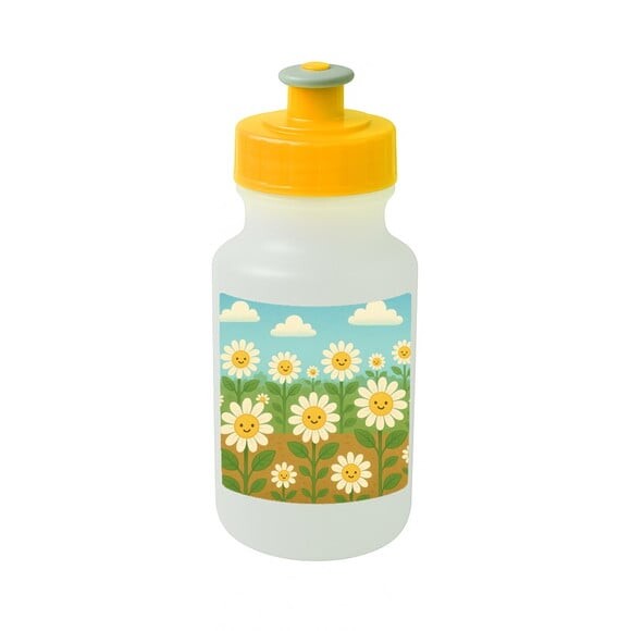 Garrafinha Squeeze Personalizada Margaridas