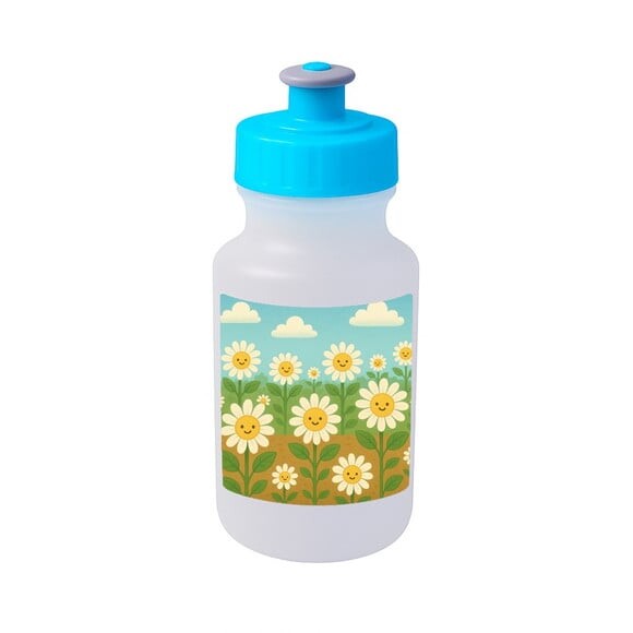 Garrafinha Squeeze Personalizada Margaridas