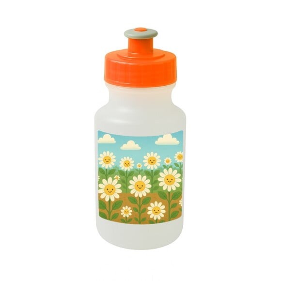 Garrafinha Squeeze Personalizada Margaridas