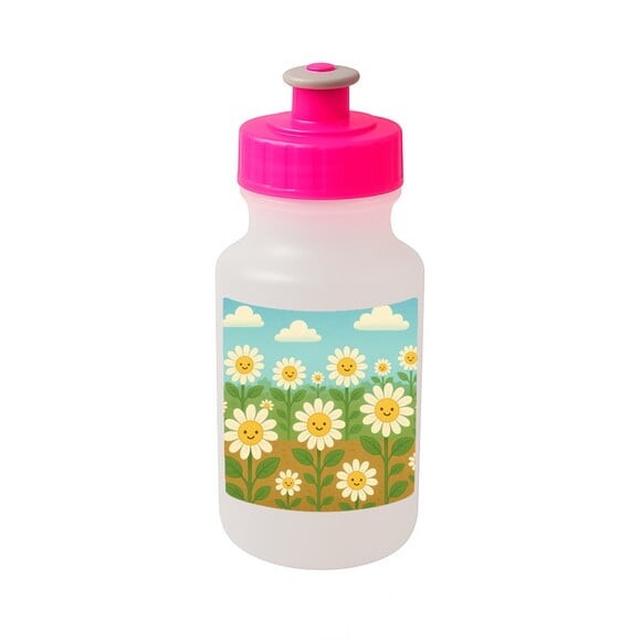 Garrafinha Squeeze Personalizada Margaridas