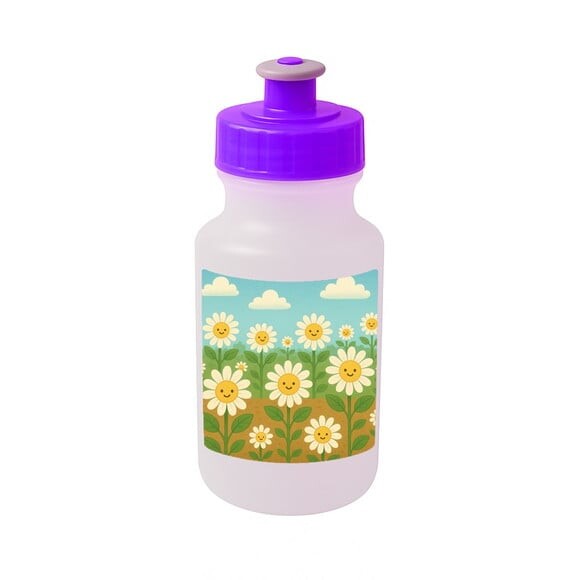 Garrafinha Squeeze Personalizada Margaridas