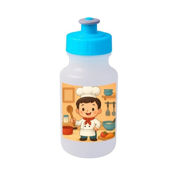 Garrafinha Squeeze Personalizada Mini Chefe Menino