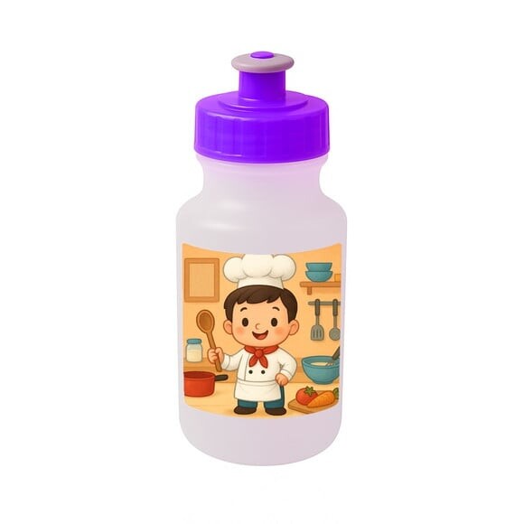 Garrafinha Squeeze Personalizada Mini Chefe Menino