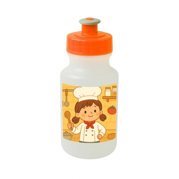 Garrafinha Squeeze Personalizada Mini Chefe Menina