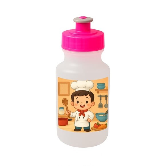 Garrafinha Squeeze Personalizada Mini Chefe Menino