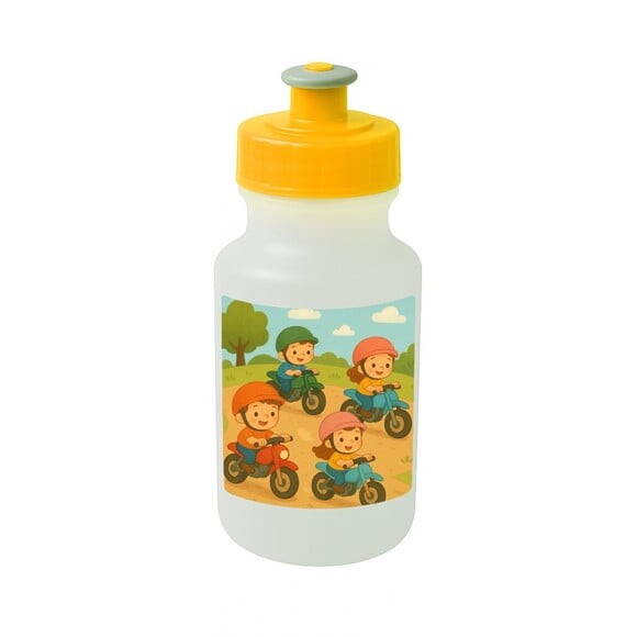 Garrafinha Squeeze Personalizada Motocicletas Kids