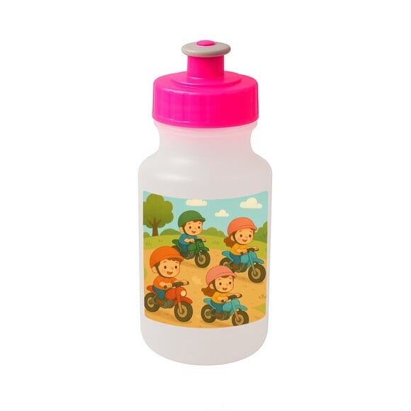Garrafinha Squeeze Personalizada Motocicletas Kids