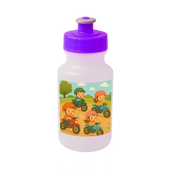 Garrafinha Squeeze Personalizada Motocicletas Kids