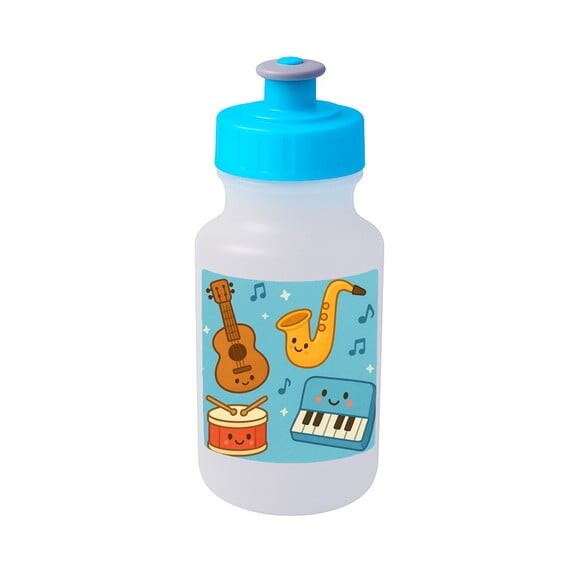 Garrafinha Squeeze Personalizada Músicas Instrumentos
