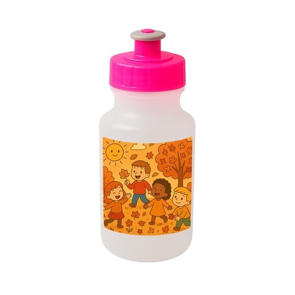Garrafinha Squeeze Personalizada Outono Divertido