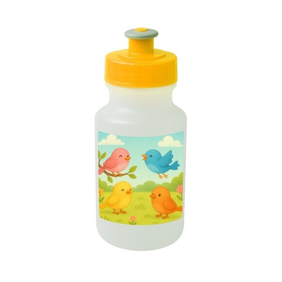 Garrafinha Squeeze Personalizada Passarinhos