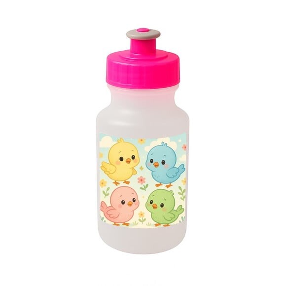 Garrafinha Squeeze Personalizada Passarinhos Baby