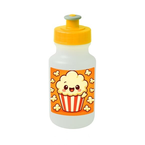 Garrafinha Squeeze Personalizada Pipoca