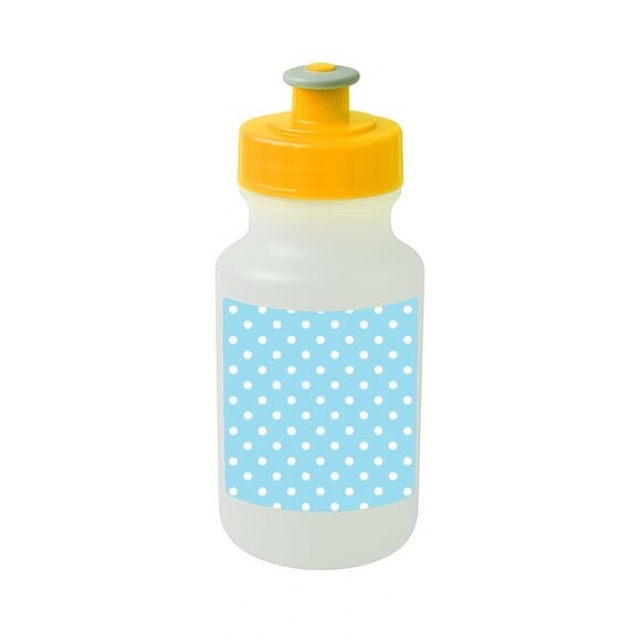 Garrafinha Squeeze Personalizada Poá Azul Bebê
