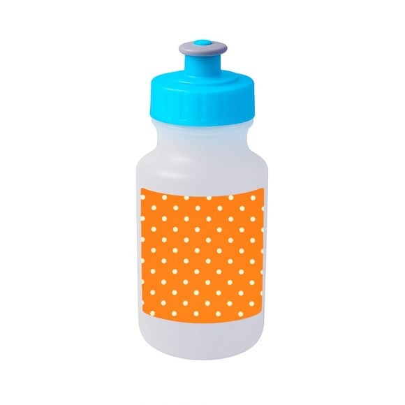 Garrafinha Squeeze Personalizada Poá Laranja