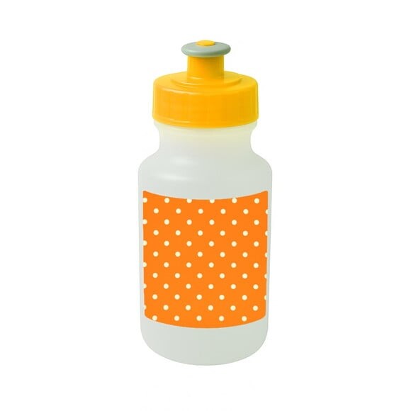 Garrafinha Squeeze Personalizada Poá Laranja