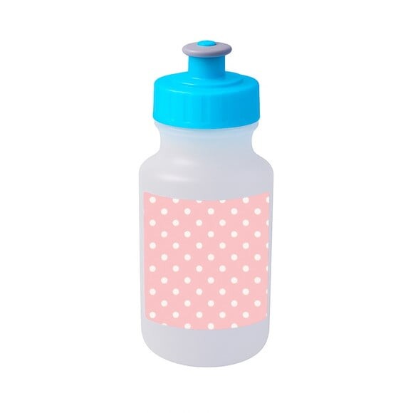 Garrafinha Squeeze Personalizada Poá Rosa Bebê