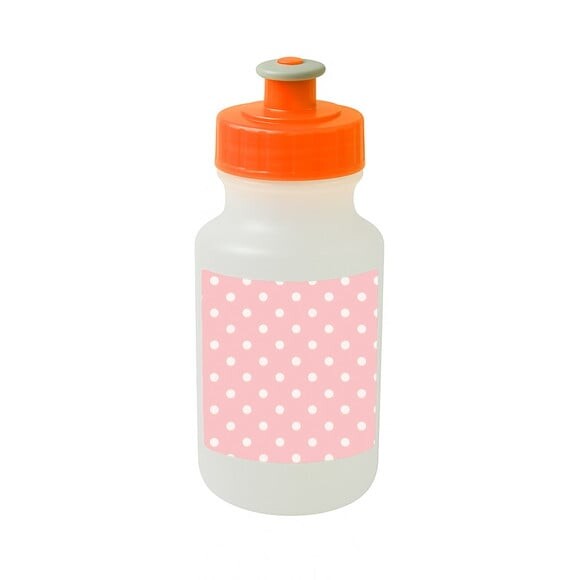 Garrafinha Squeeze Personalizada Poá Rosa Bebê