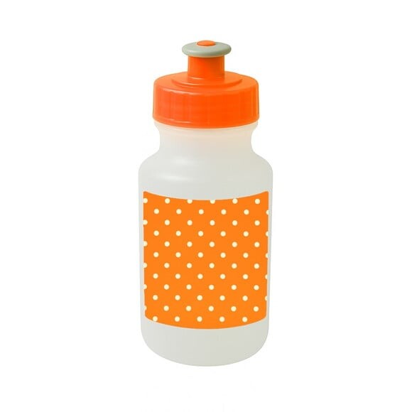 Garrafinha Squeeze Personalizada Poá Laranja