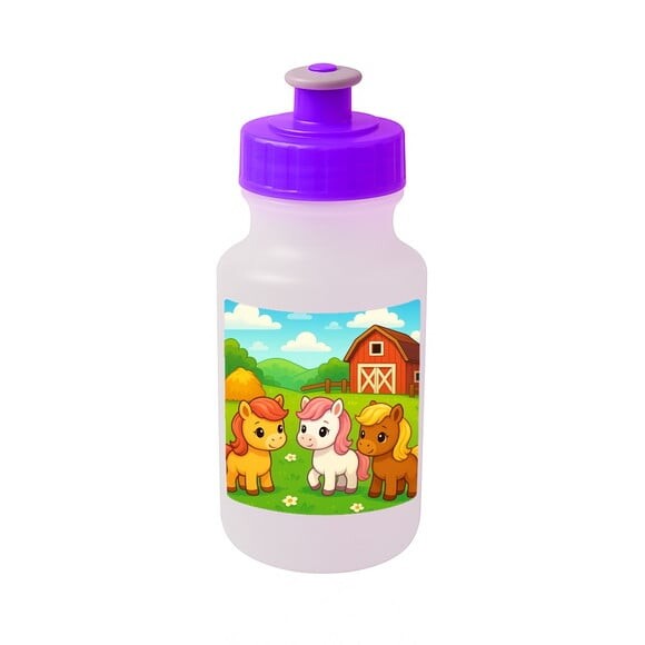 Garrafinha Squeeze Personalizada Pôneis