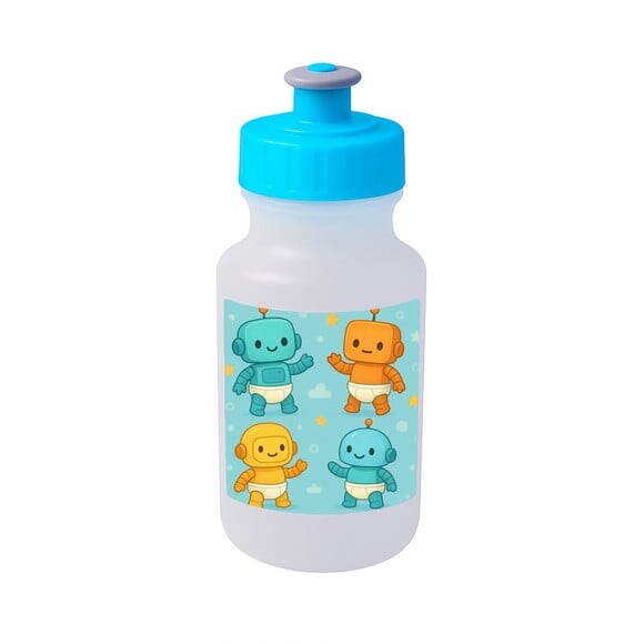 Garrafinha Squeeze Personalizada Robôs Baby