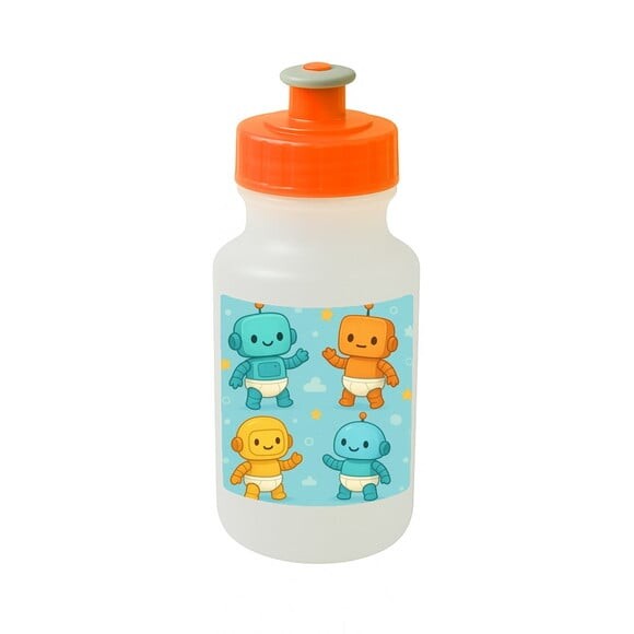 Garrafinha Squeeze Personalizada Robôs Baby
