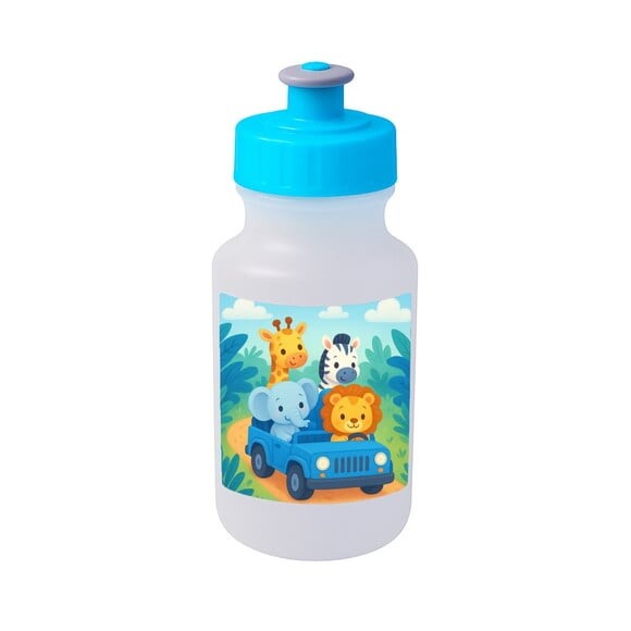 Garrafinha Squeeze Personalizada Safari Azul