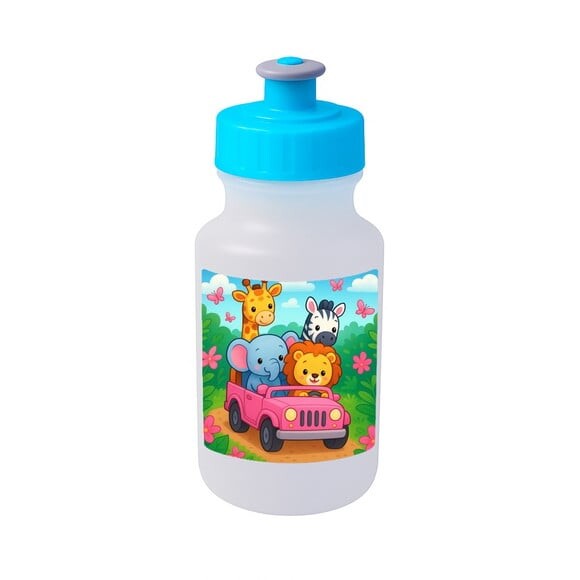 Garrafinha Squeeze Personalizada Safari Rosa