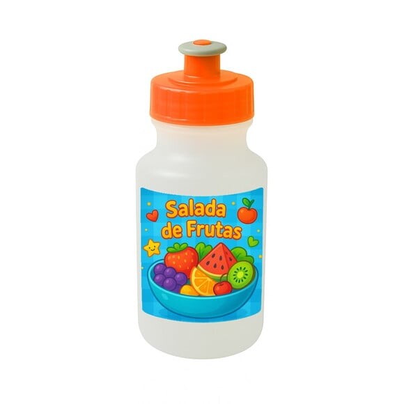 Garrafinha Squeeze Personalizada Salada de Frutas