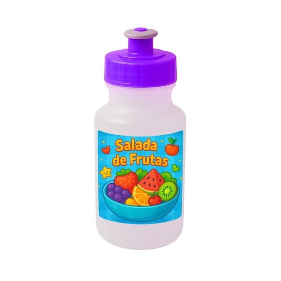 Garrafinha Squeeze Personalizada Salada de Frutas