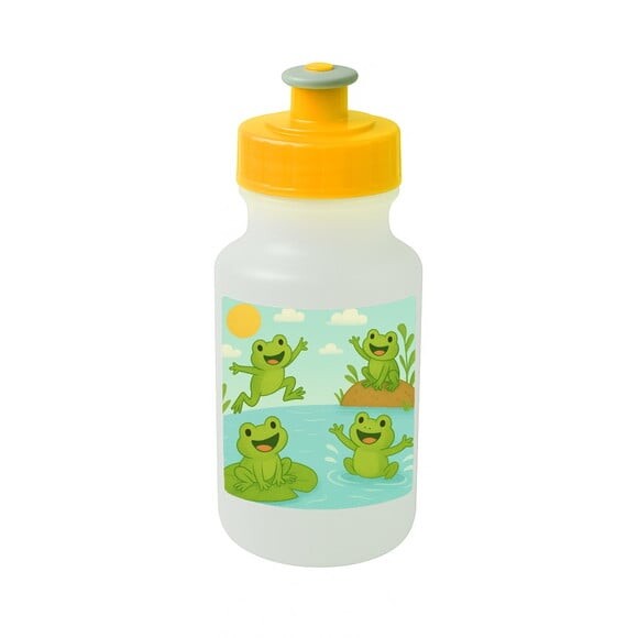 Garrafinha Squeeze Personalizada Sapos Divertidos