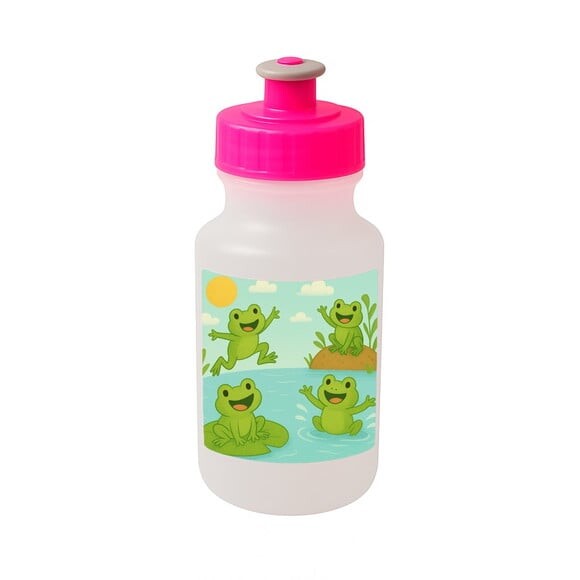 Garrafinha Squeeze Personalizada Sapos Divertidos