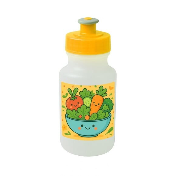 Garrafinha Squeeze Personalizada Salada Divertida