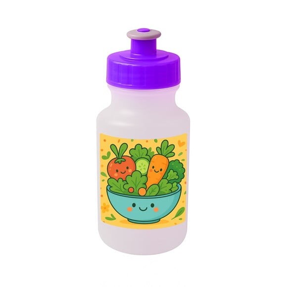 Garrafinha Squeeze Personalizada Salada Divertida